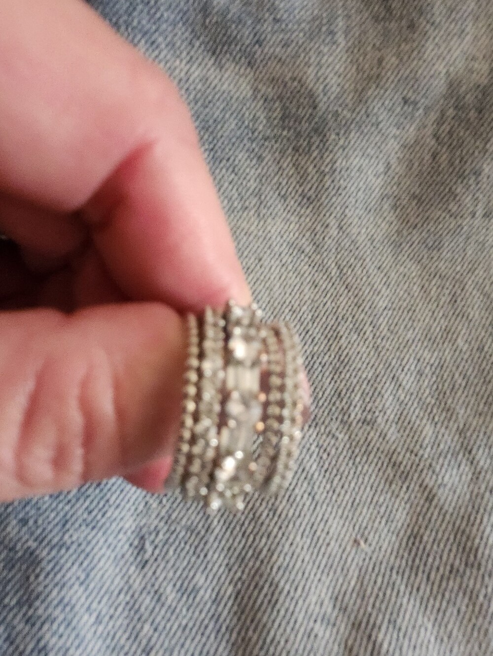 White Saphire Ring - Picture 2 of 7